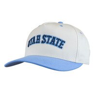 Utah State Embroidered Throwback Snapback Cap